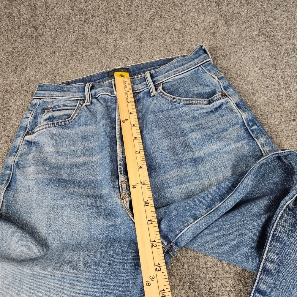 Mother High Waisted Tunnel Vision Sneak Jeans Blue Wide Leg 1338-686 Size 25